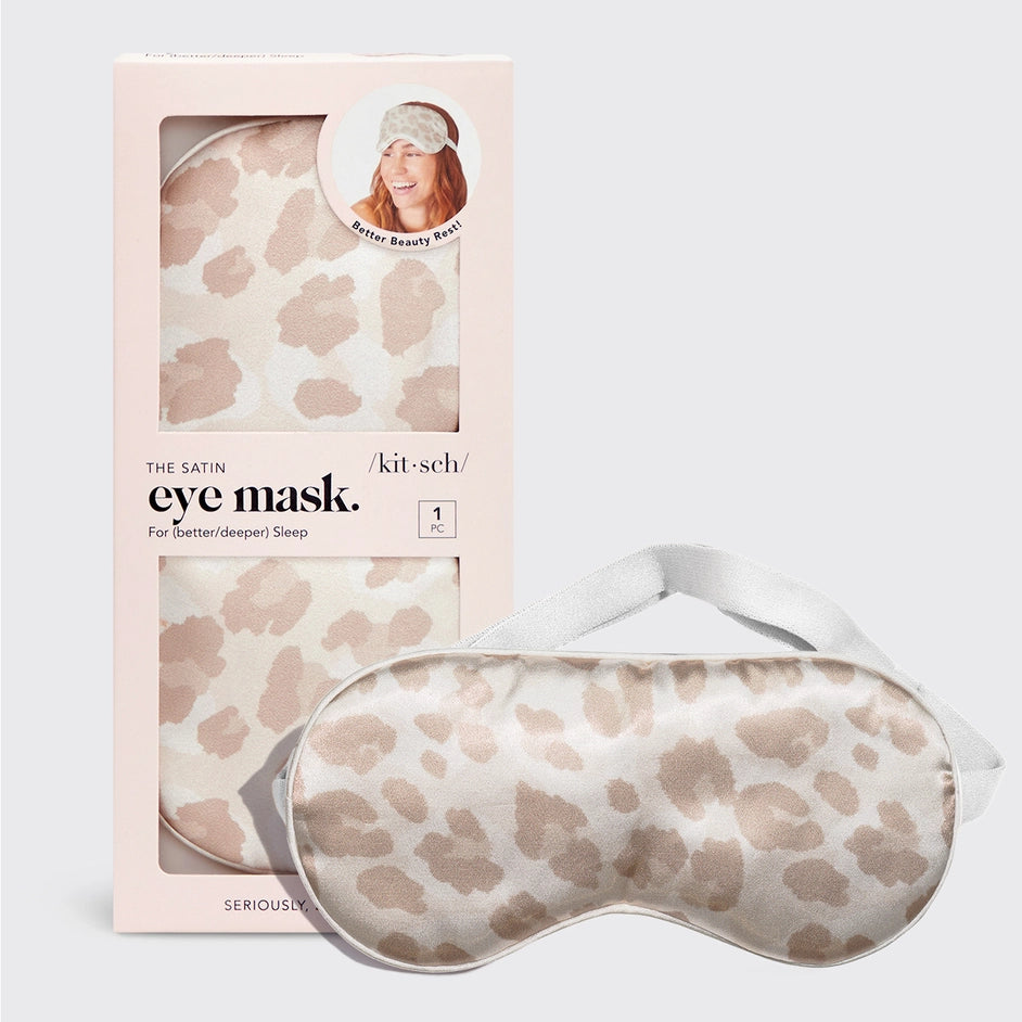Kitsch The Satin Eye Mask - Leopard