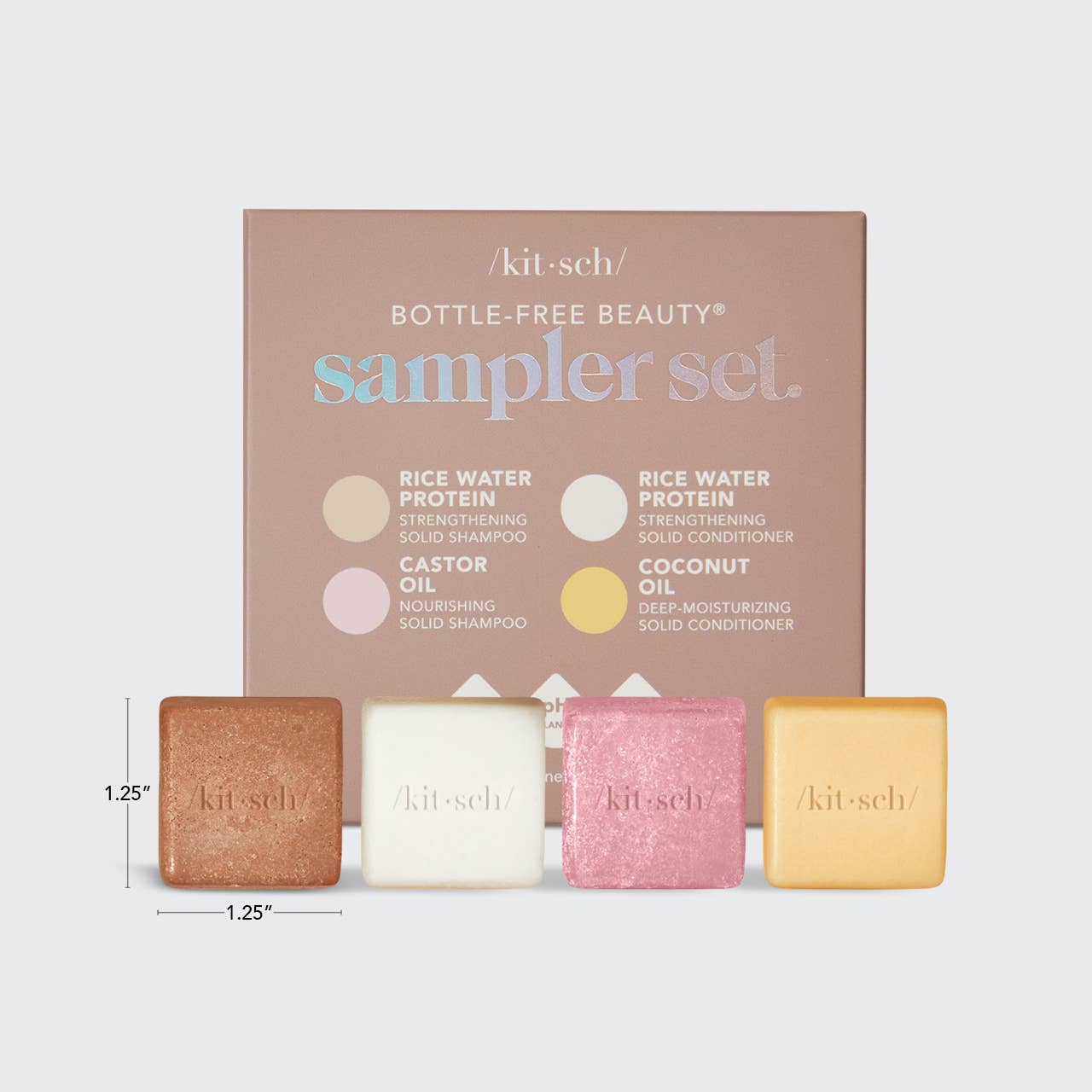 Bottle-Free Beauty 4pc Sampler Set - Kitsch Minipalat 4kpl