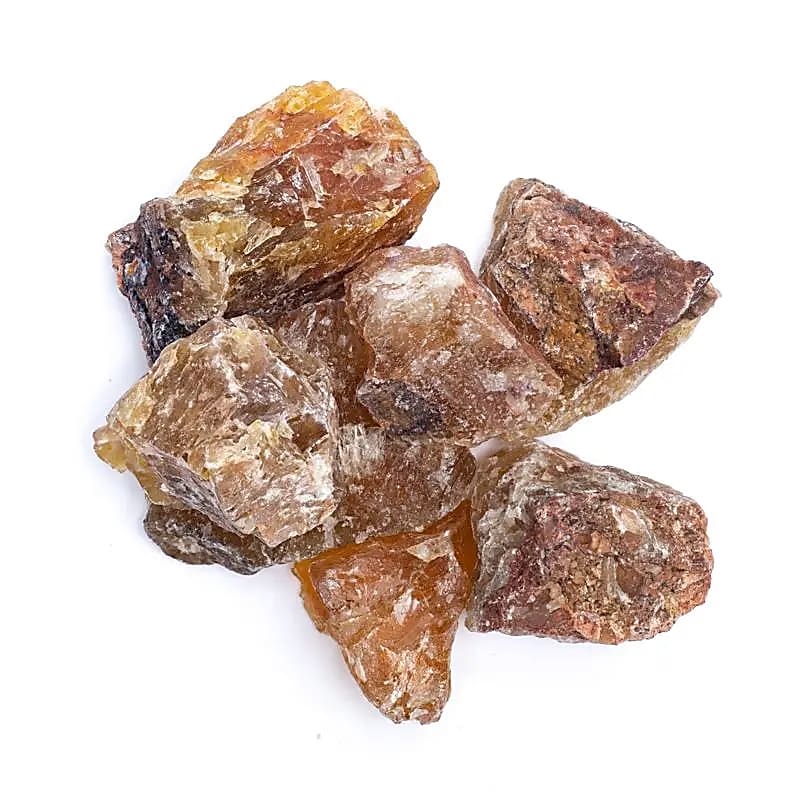 Raakakivi Keltainen fluoriitti keskikoko