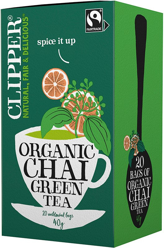 Clipper Green Tea Chai (L) 20pss
