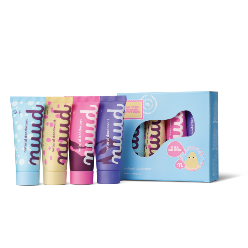 Nuud Vegan deodorant, limited edition - Family Adventure Pack