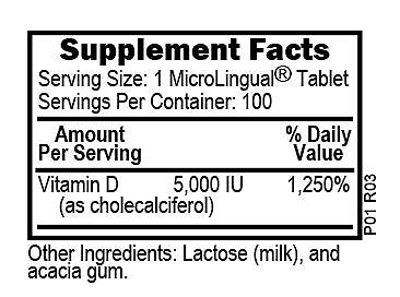 D3 125mcg (5,000IU) 100tbl.