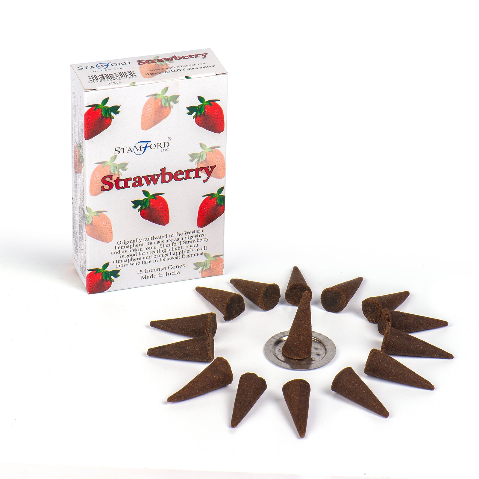 Strawberry Incense Cones 15kpl
