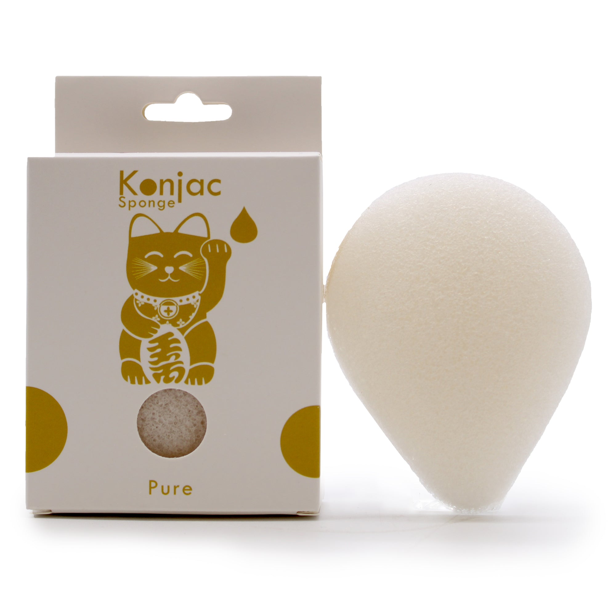 Teardrop Konjac Sponge Natural