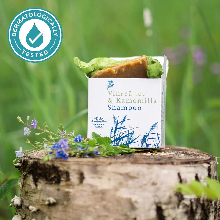 Saaren Taika Viherä tee - Kamomilla shampoopala