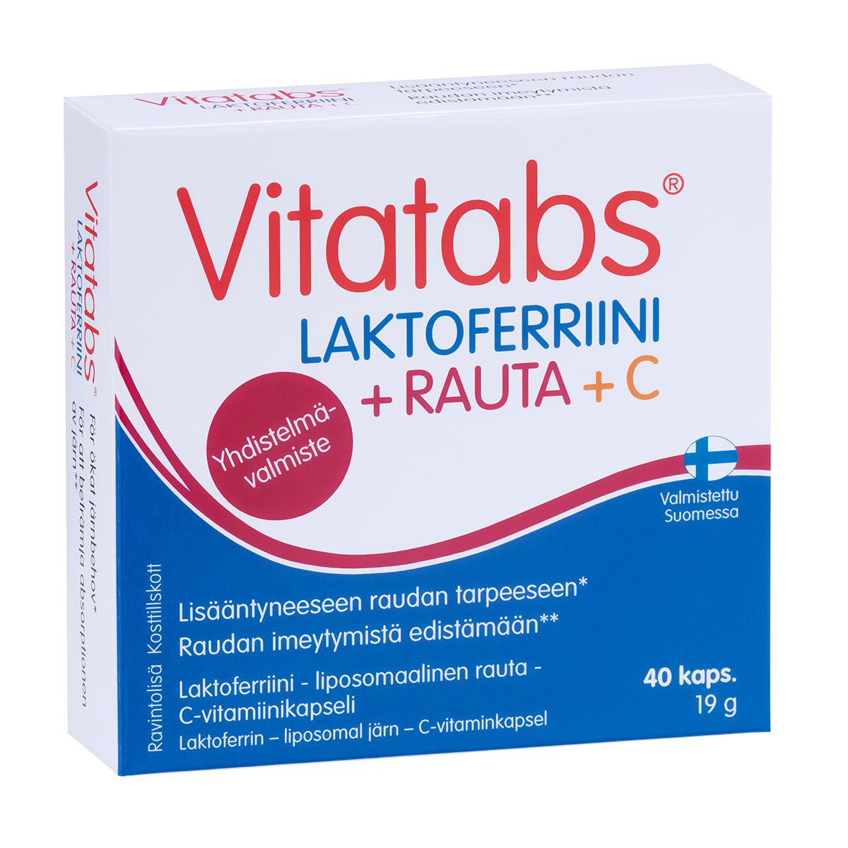 Vitatabs Laktoferriini+Rauta+ C 40kps.
