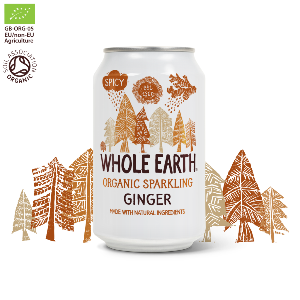 Whole Earth Inkivääri limonadi 330ml Luo