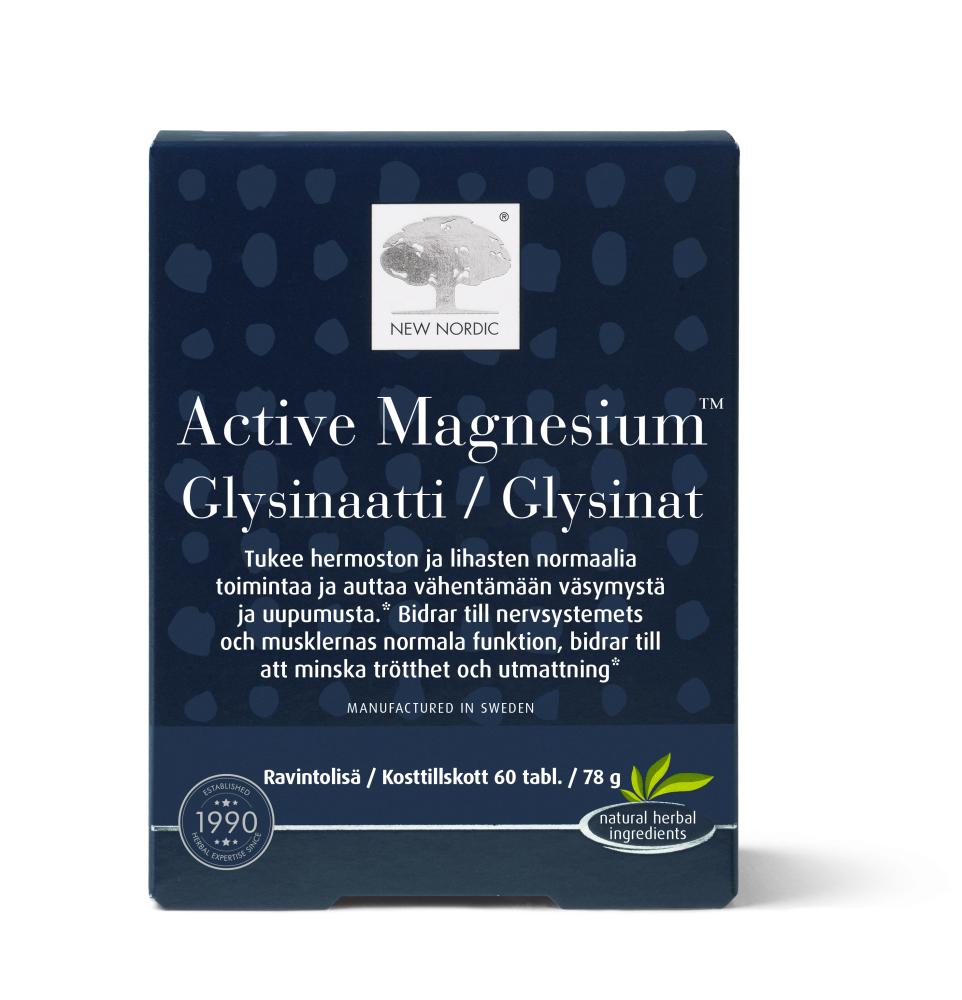 Active Magnesium Glysinaatti 240mg 60tbl.