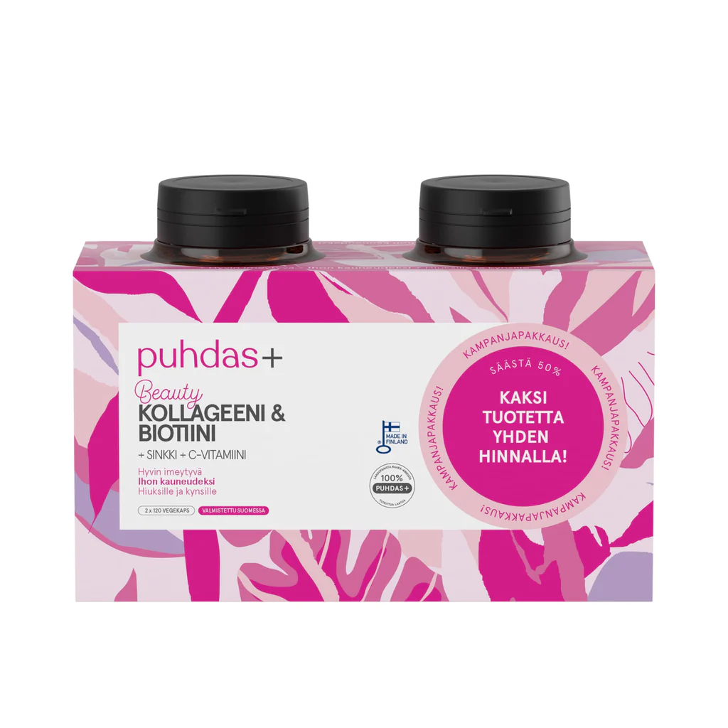 puhdas+ Kollageeni & Biotiini 2X120kps