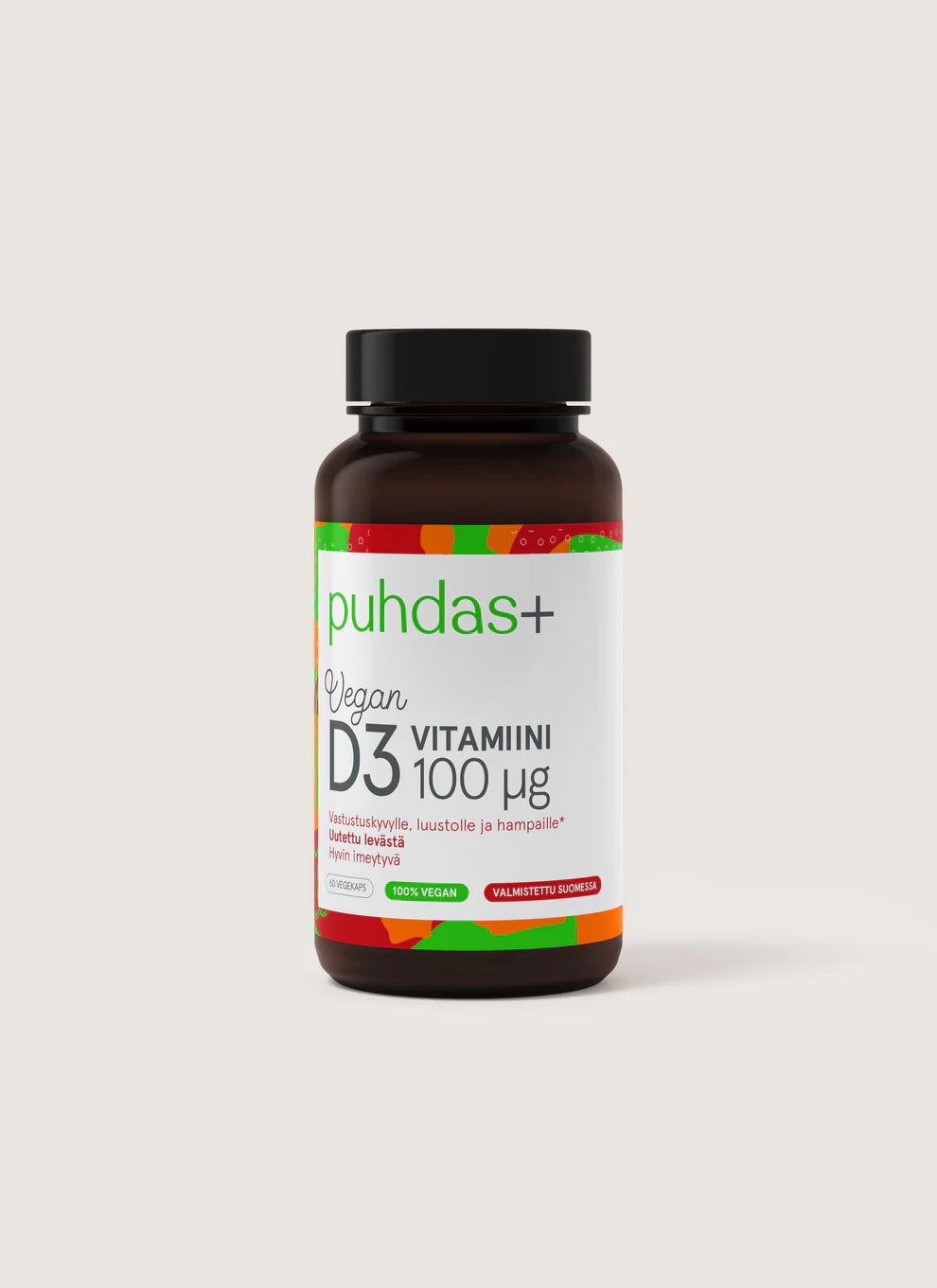 puhdas+ Kasviperäinen D3-vitamiini 100ug