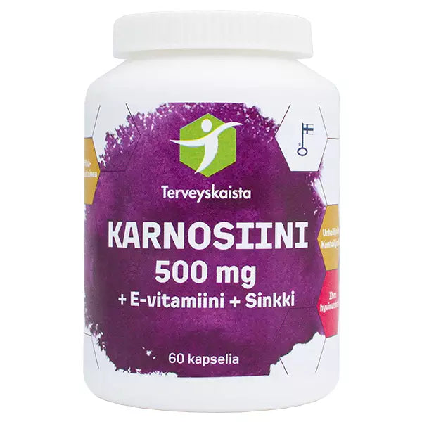 Terveyskaistan Karnosiini 500 mg 60kaps.