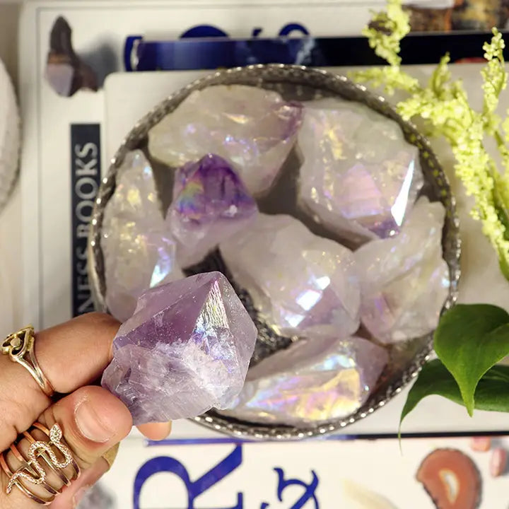 Enkeli Aura Ametisti -kärki 4-8 cm | Angel Aura Amethyst