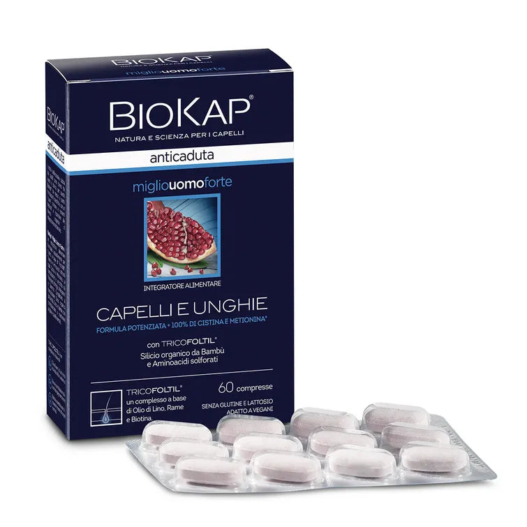 Biokap Miglio Uomo Forte - Miesten hiuksille 60tbl.