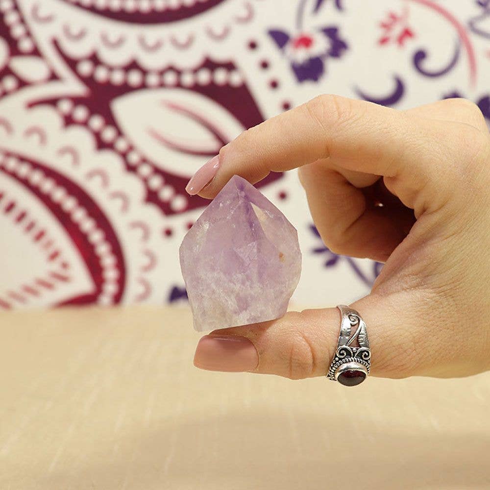 Rose De France Amethyst Points | Rose De France Crystal