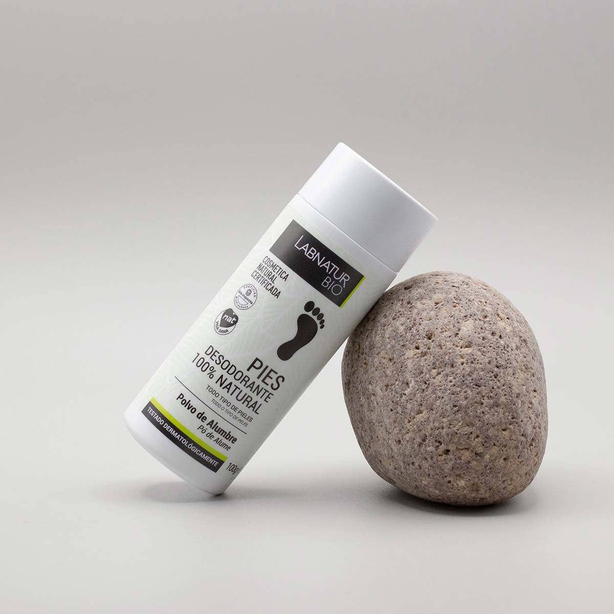 Jalkadeodoranttijauhe, Natural Deodorant Alum Foot Powder 100g
