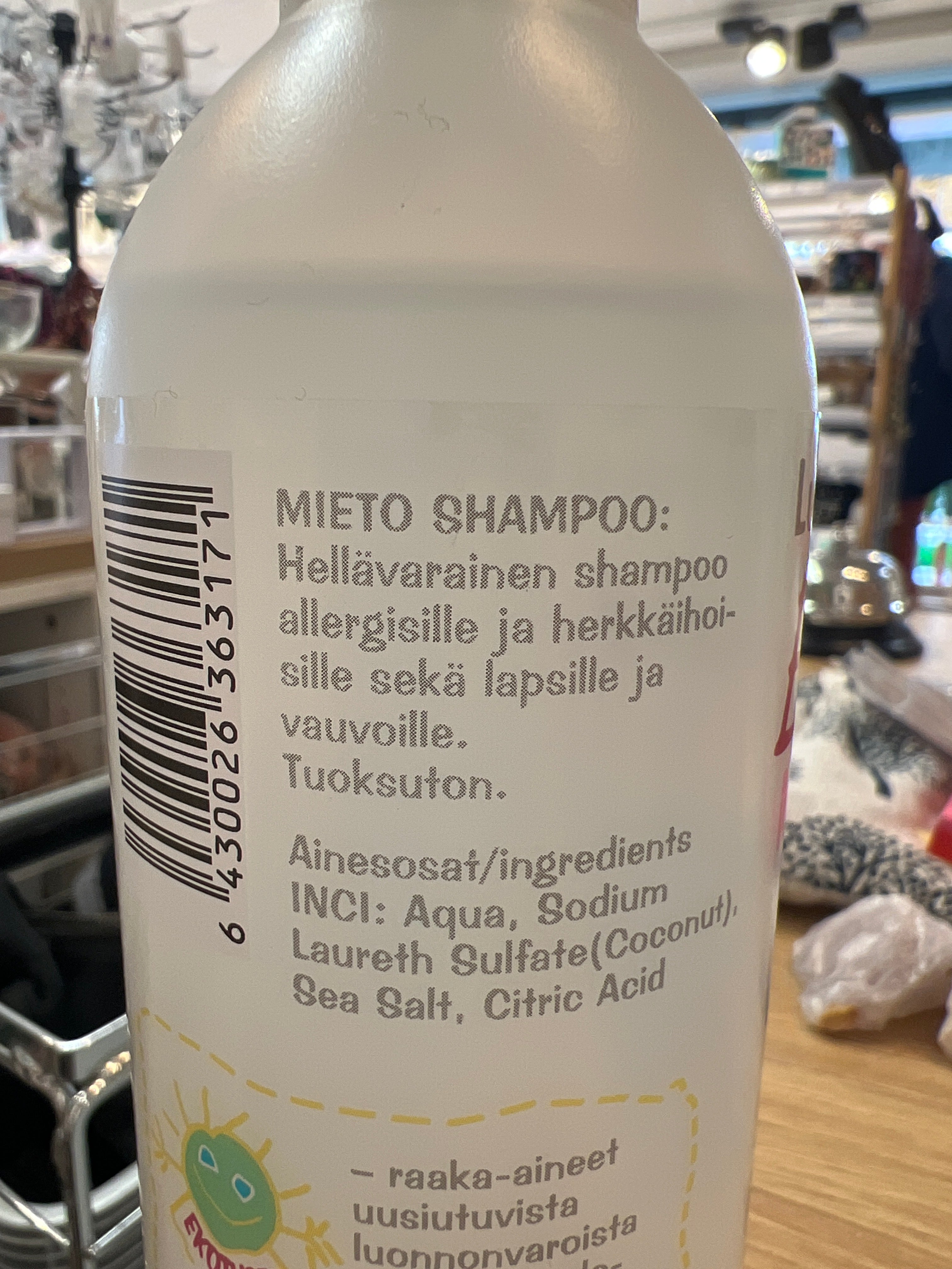 Elokuu Mieto shampoo  250ml