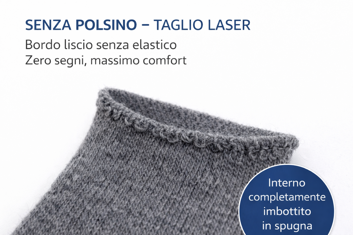 2 Pairs - TERRY Long Alpaca Terrycloth Socks Laser Cut