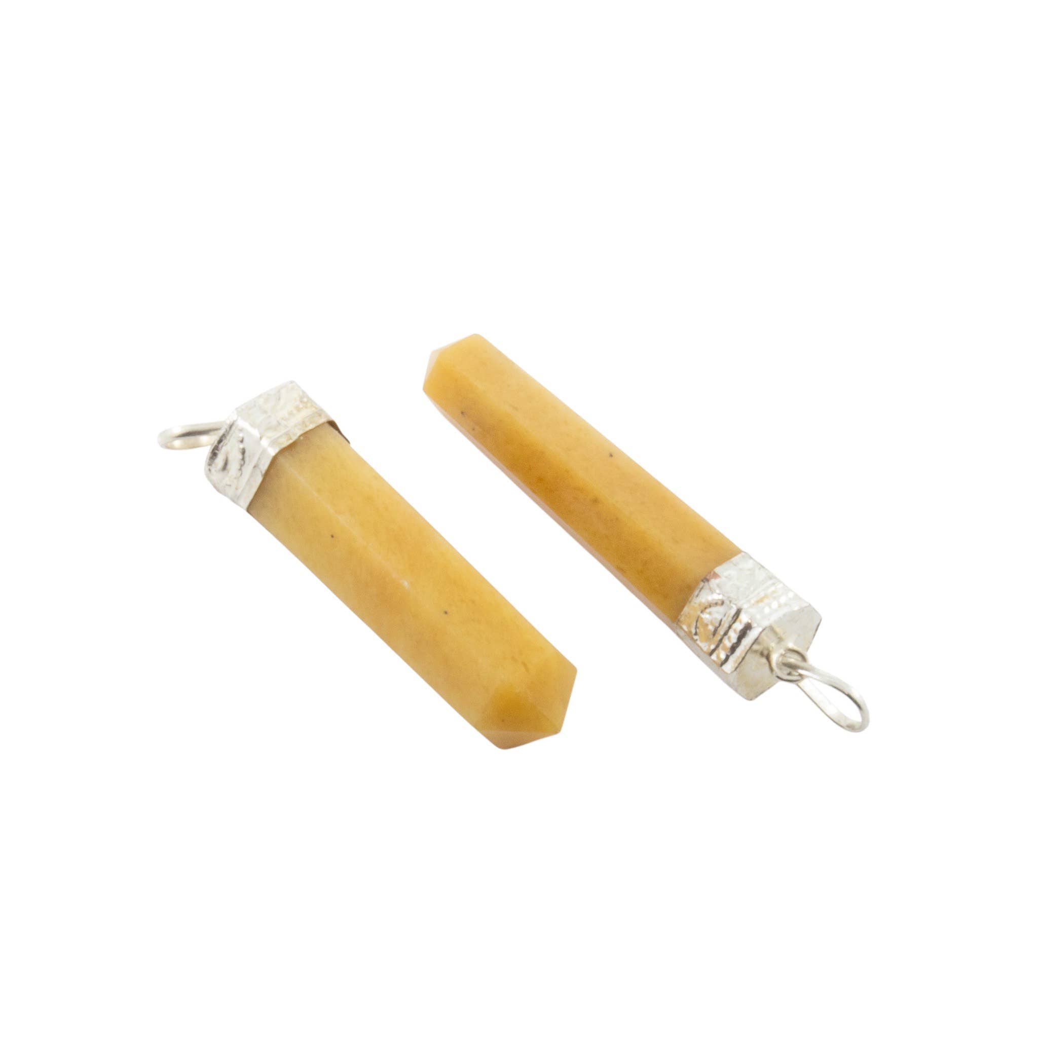 Gemstone Pencil Pendant Necklaces