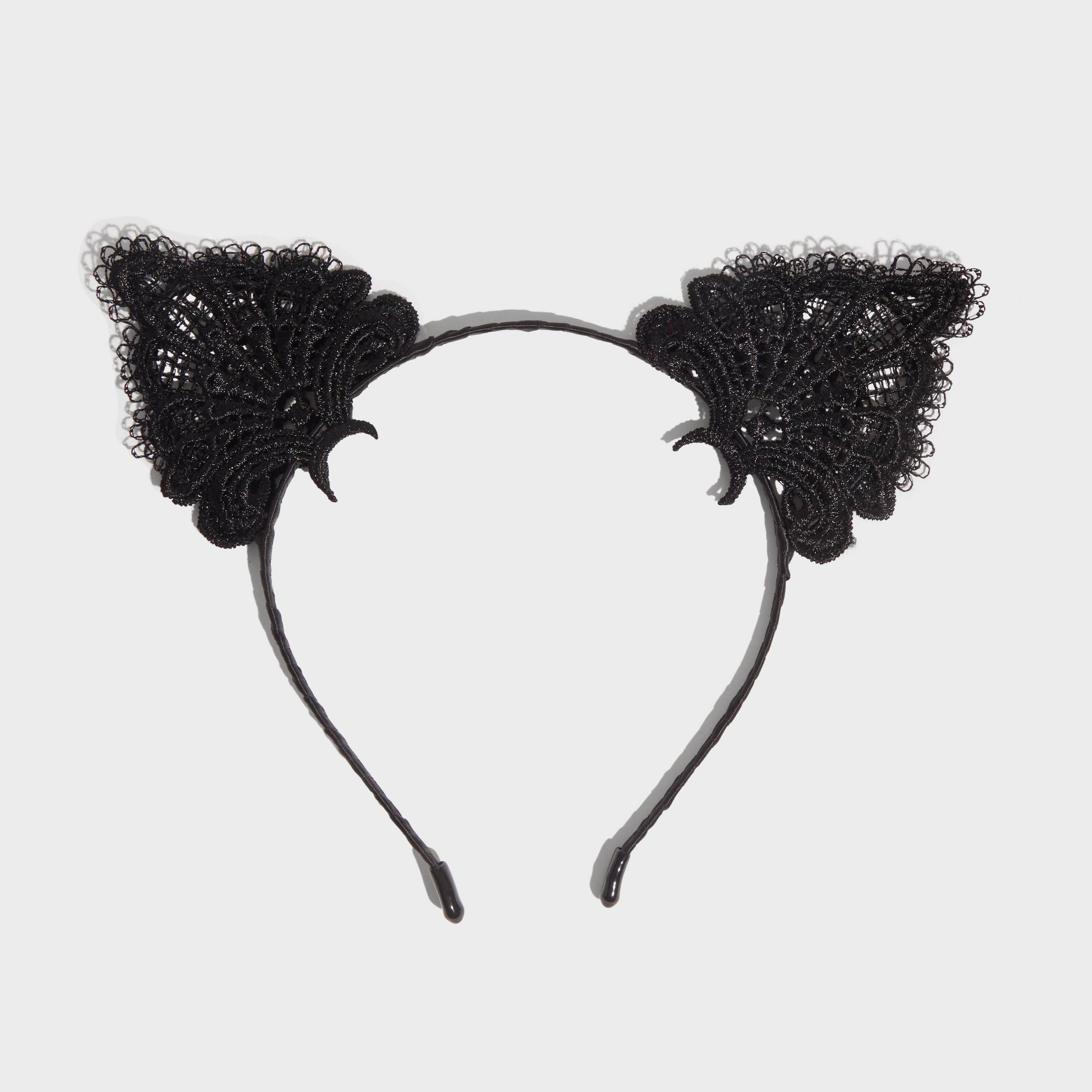 Kitsch Hiuspanta & Naamio 2 osaa - Black Cat