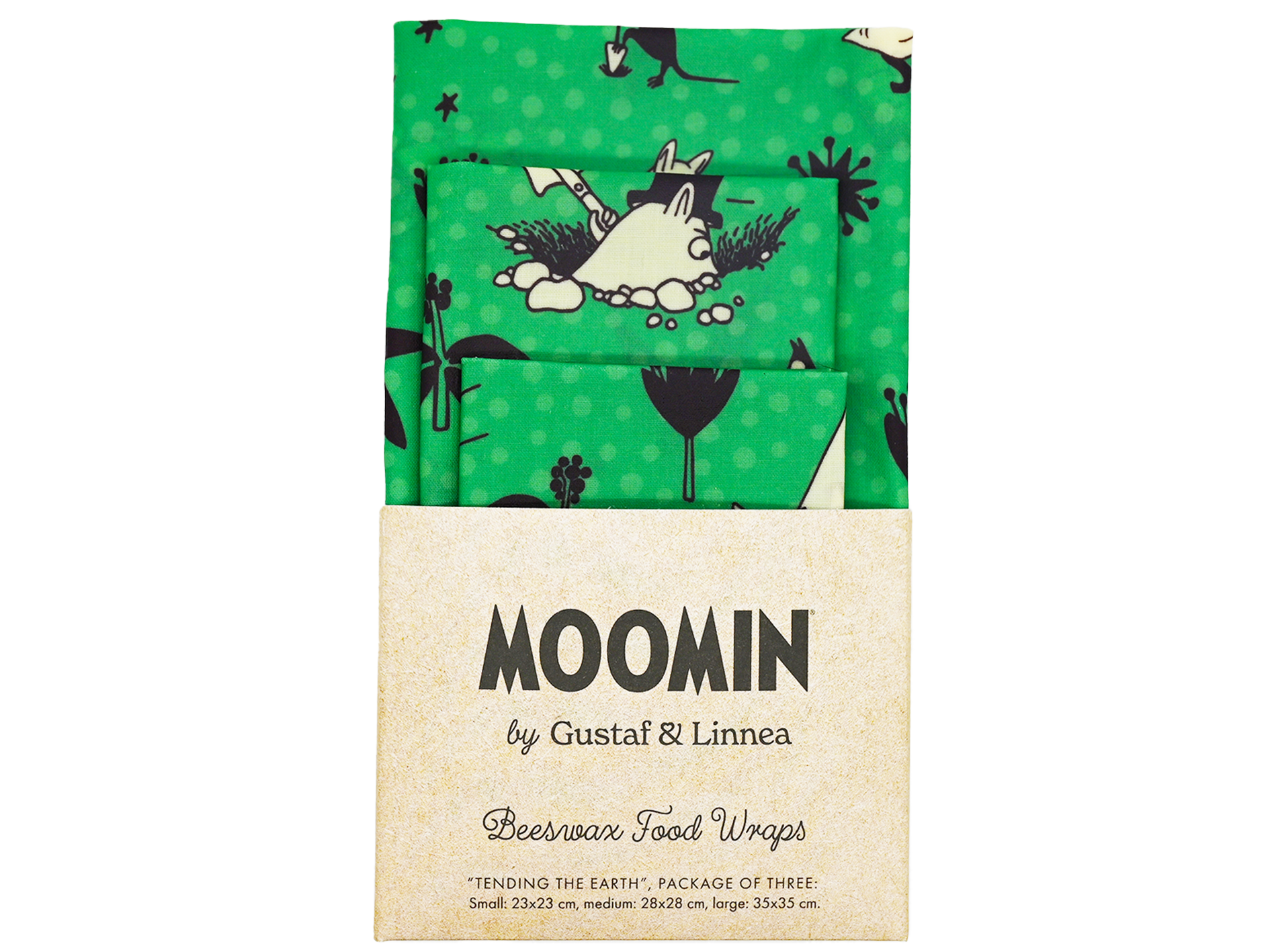 Moomin by G&L - Mehiläisvahakääre "Tending the Earth"
