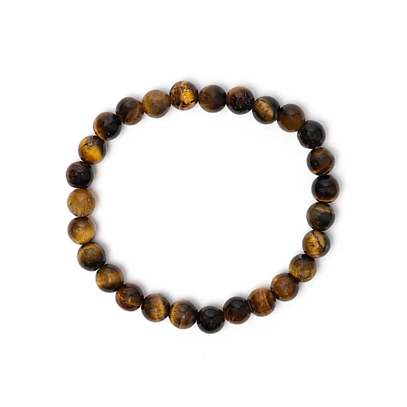 Armband 8 mm tigeröga – för bredare handleder