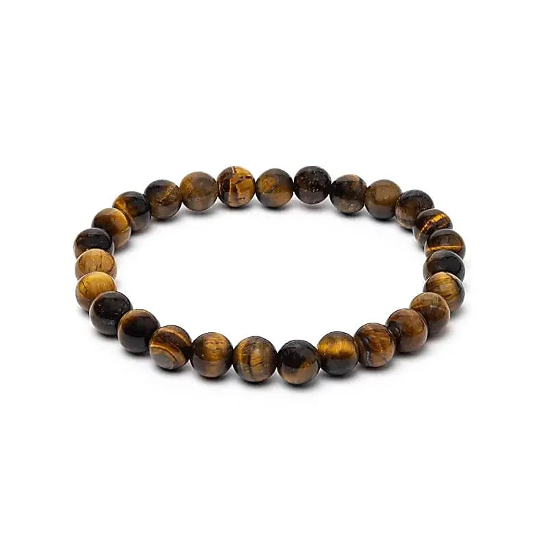 Armband 8 mm tigeröga – för bredare handleder