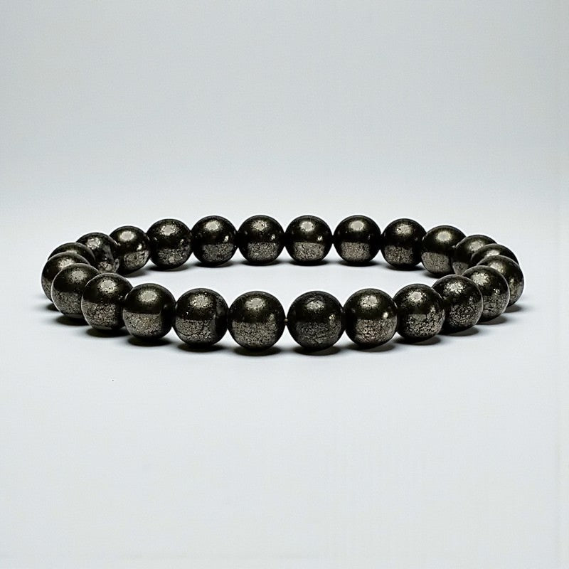 Rannekoru 8mm Pyriitti