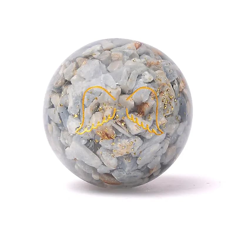 Orgoniittipallo Angeliitti - Enkelinsiivet