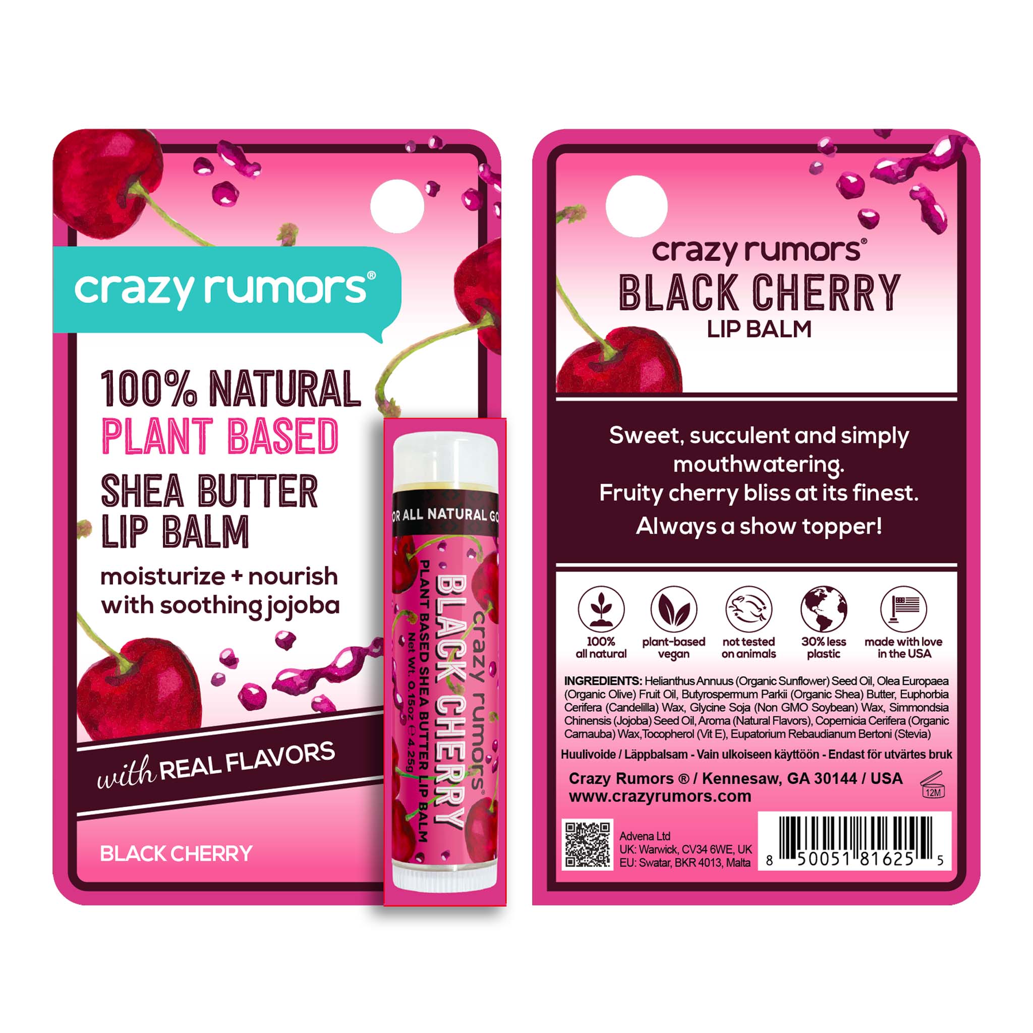 Crazy Rumors Huulivoide Black Cherry