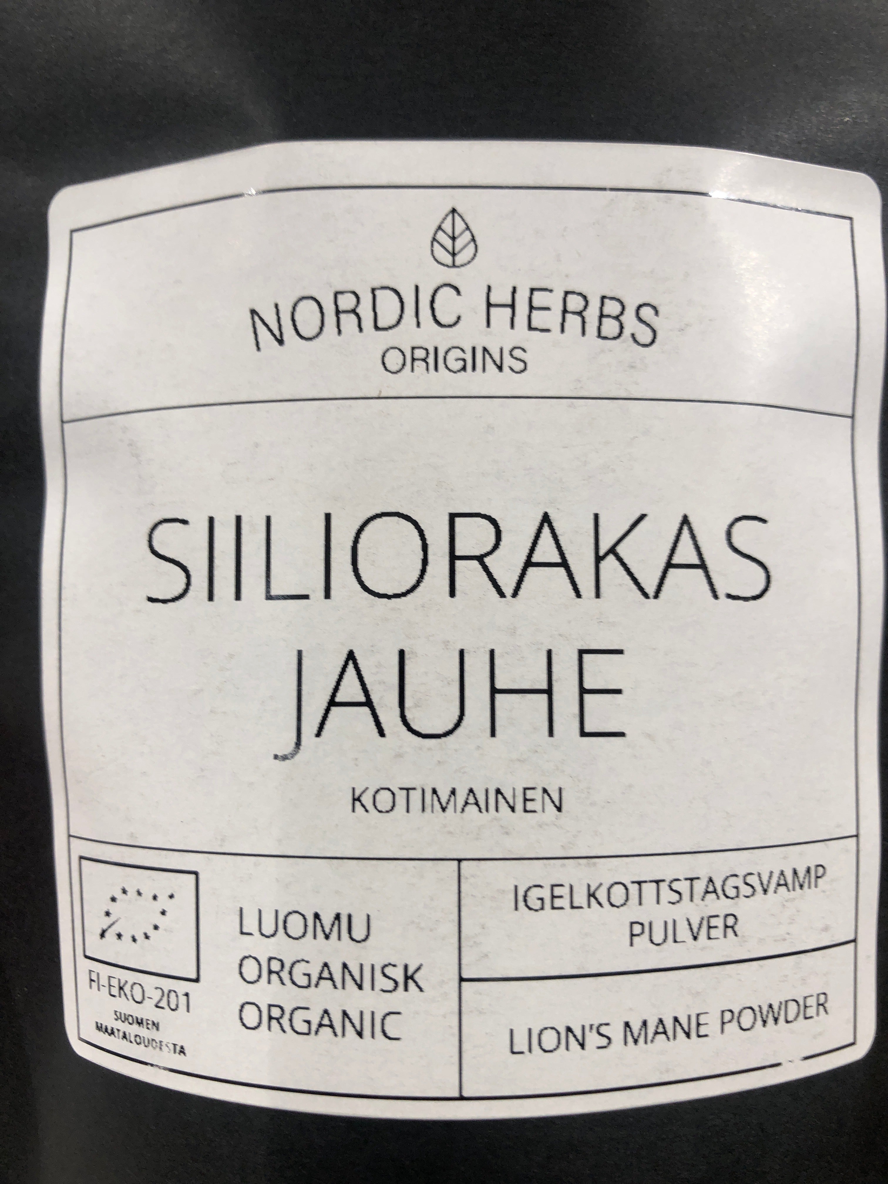 Nordic Herbs Luomu Siiliorakas ( Lion´s Mane ) jauhe 80g