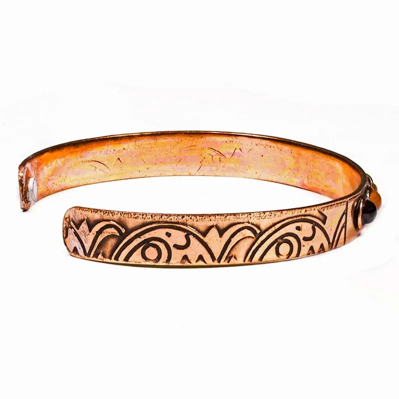 7 chakran magnetiskt koppararmband – kristaller av AA-kvalitet