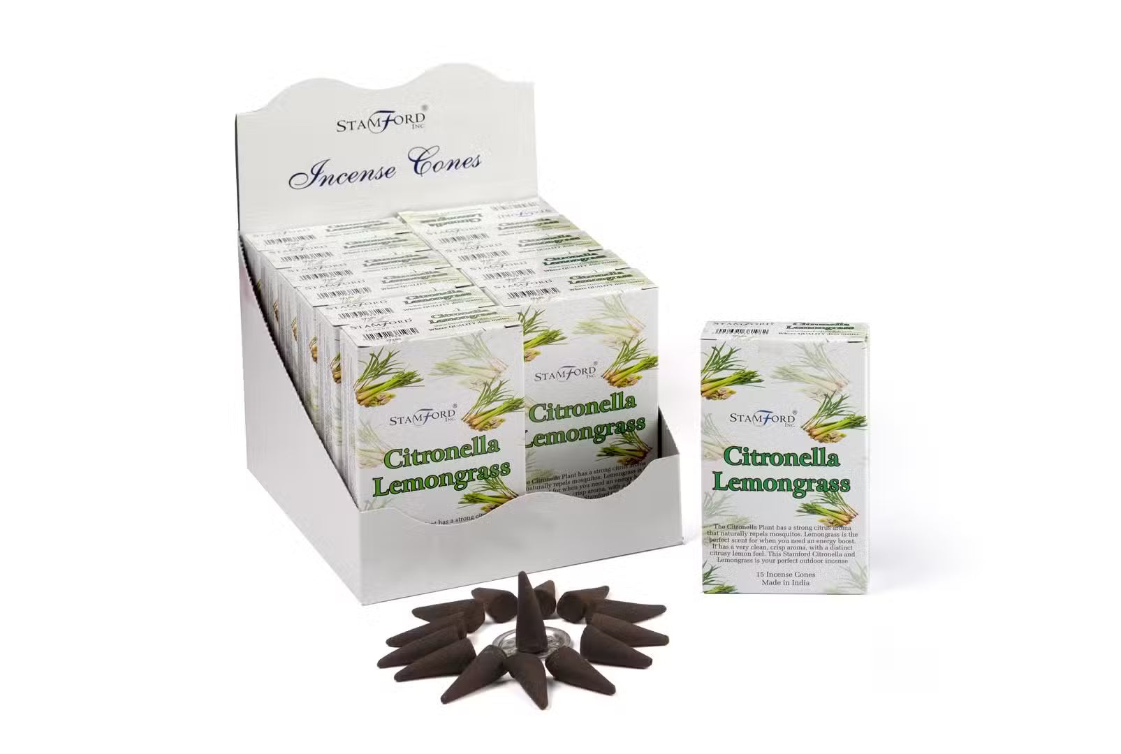Stamford Citronella & Lemongrass Suitsukekartio n.15kpl