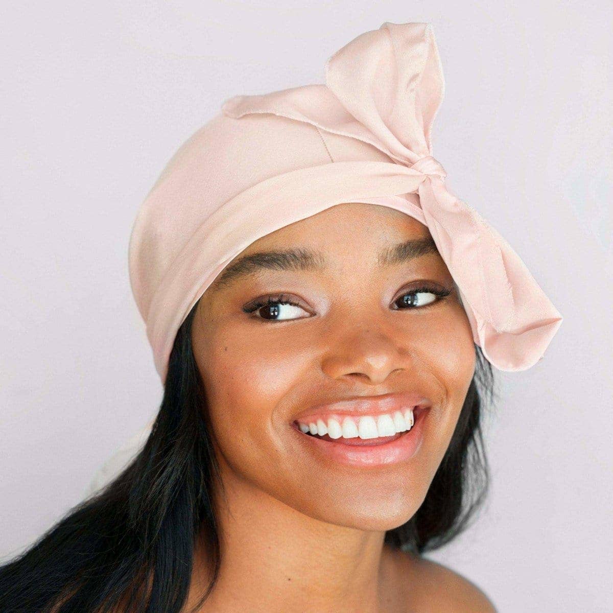 Kitsch Satin Sleep Cap in Blush