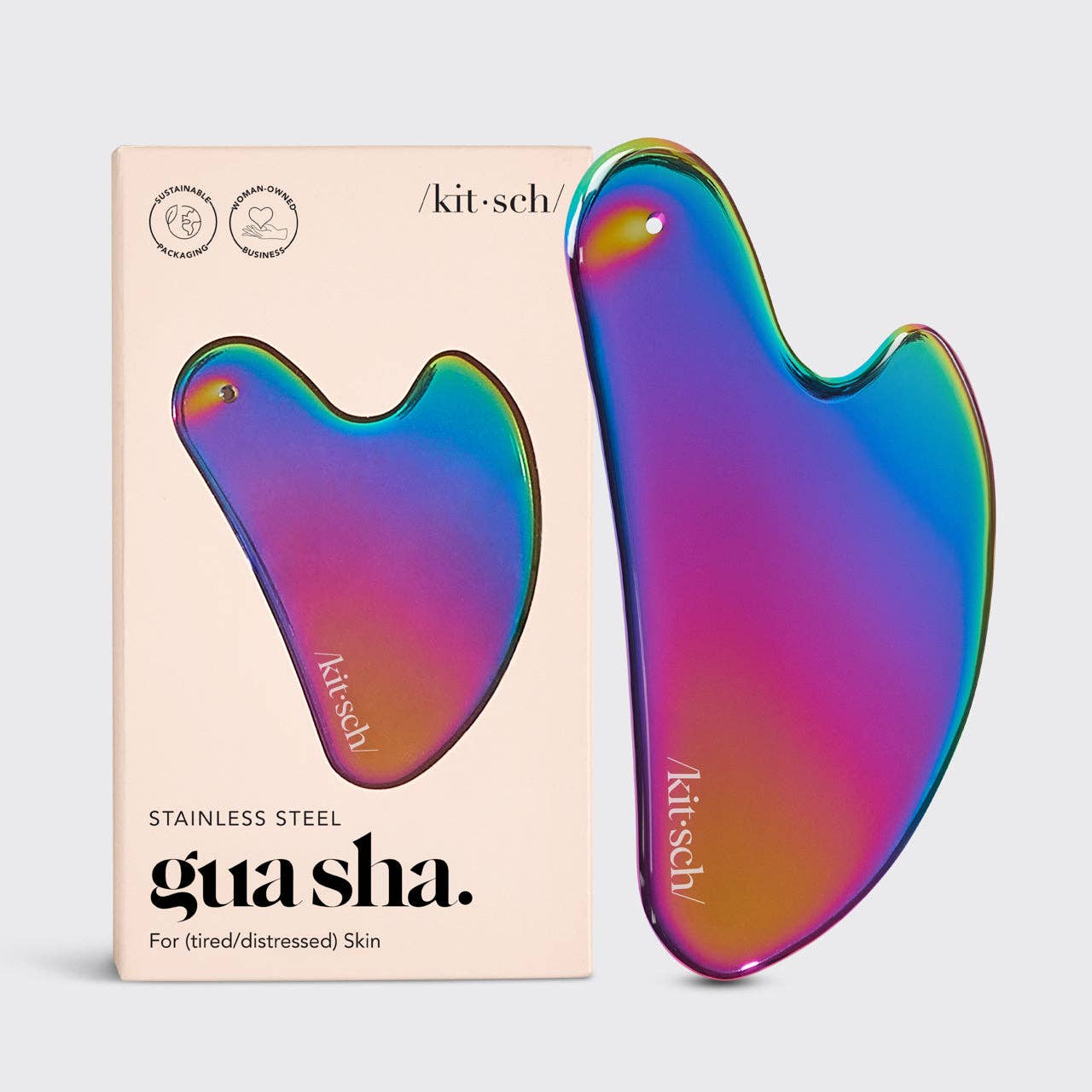 Kitsch Ruostumaton Teräs Gua Sha - Iridescent