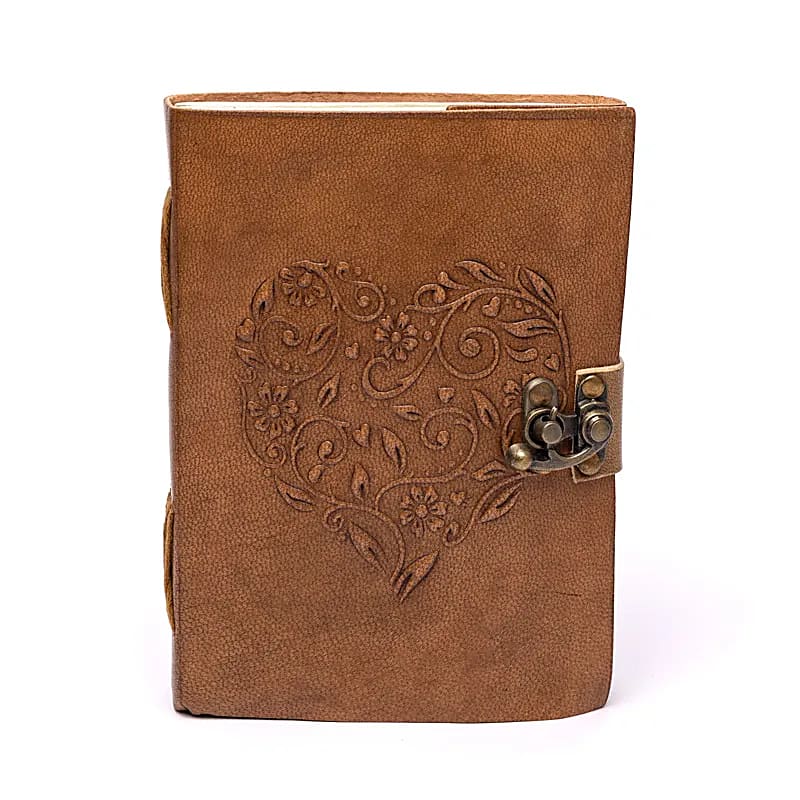 Muistikirja Sydän, keinonahka ( 13x18cm)