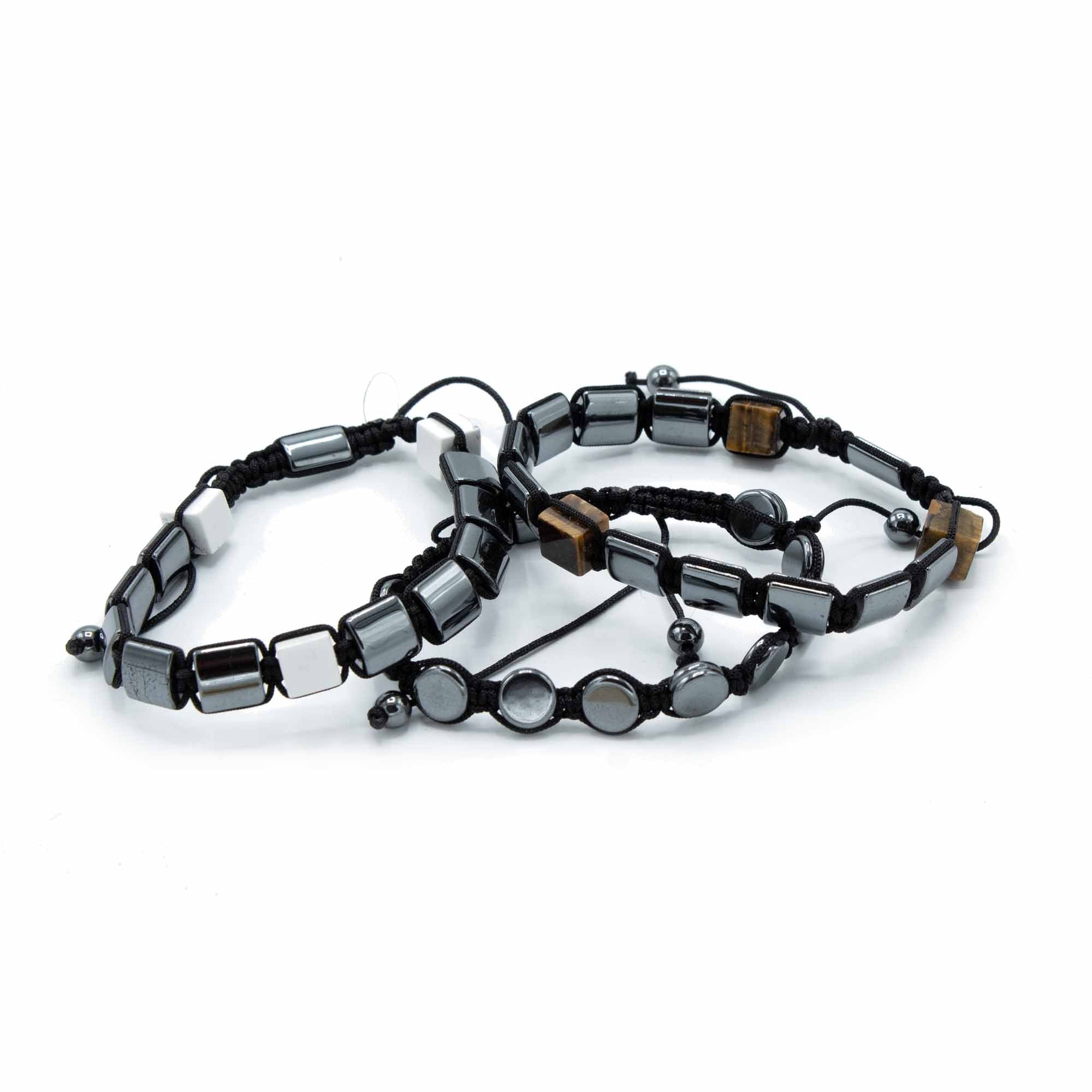 Magneettinen Hematiitti Shamballa-rannekoru