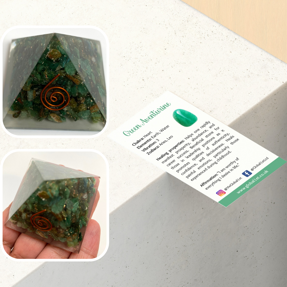 Orgoniitti Reiki Healing Pyramidi, 4-5,5cm