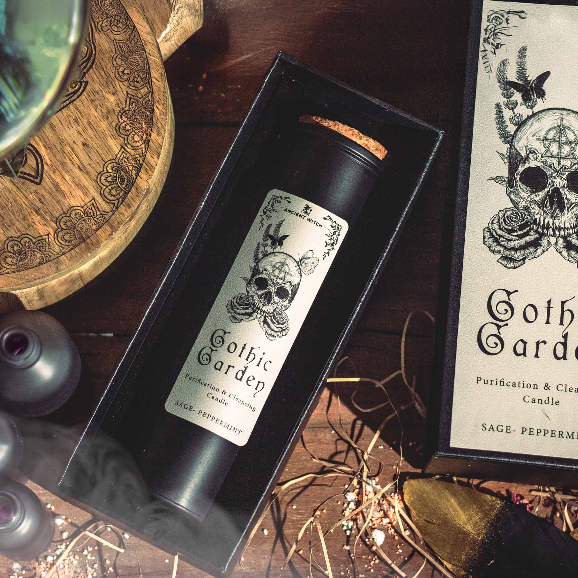 Ancient Witch Purification Candles - Gothic Garden