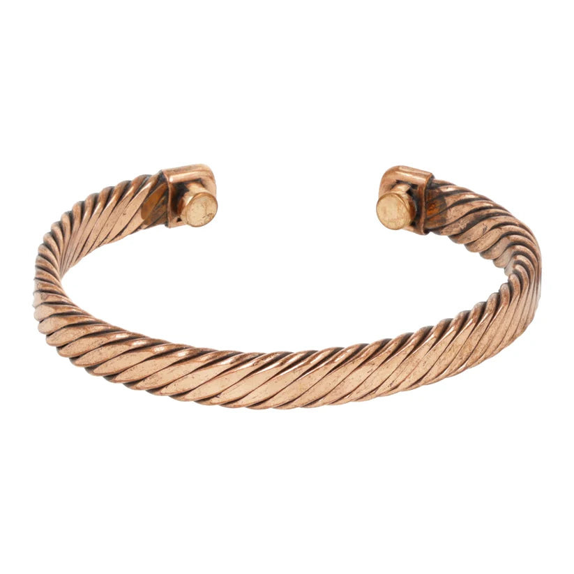 Magnetarmband i koppar Twist – tvinnad design