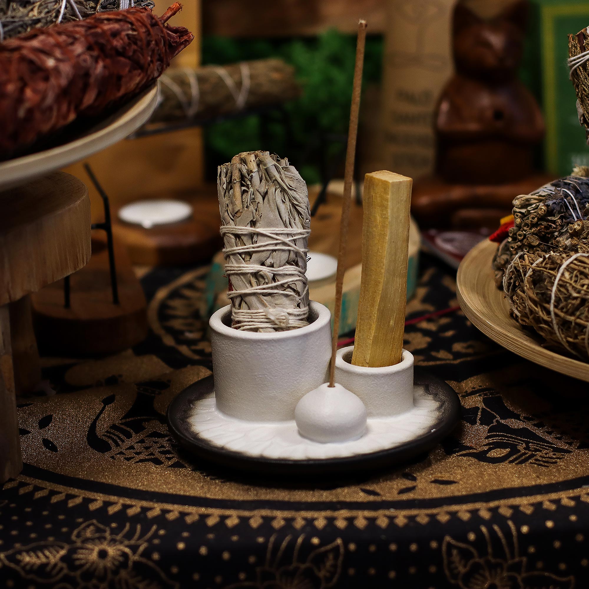 Palo Santo & Smudge Holder - Mandala