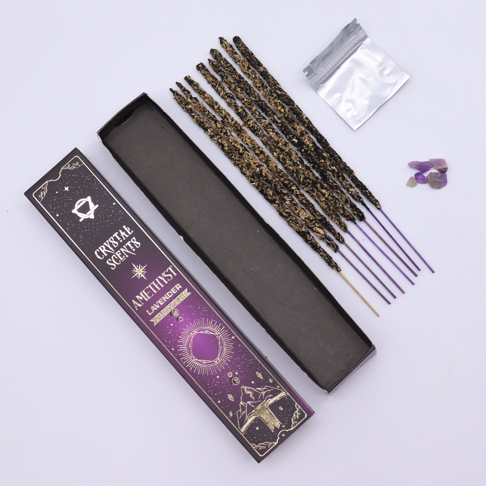 Laventeli & Ametisti – Smudge-suitsukesetti