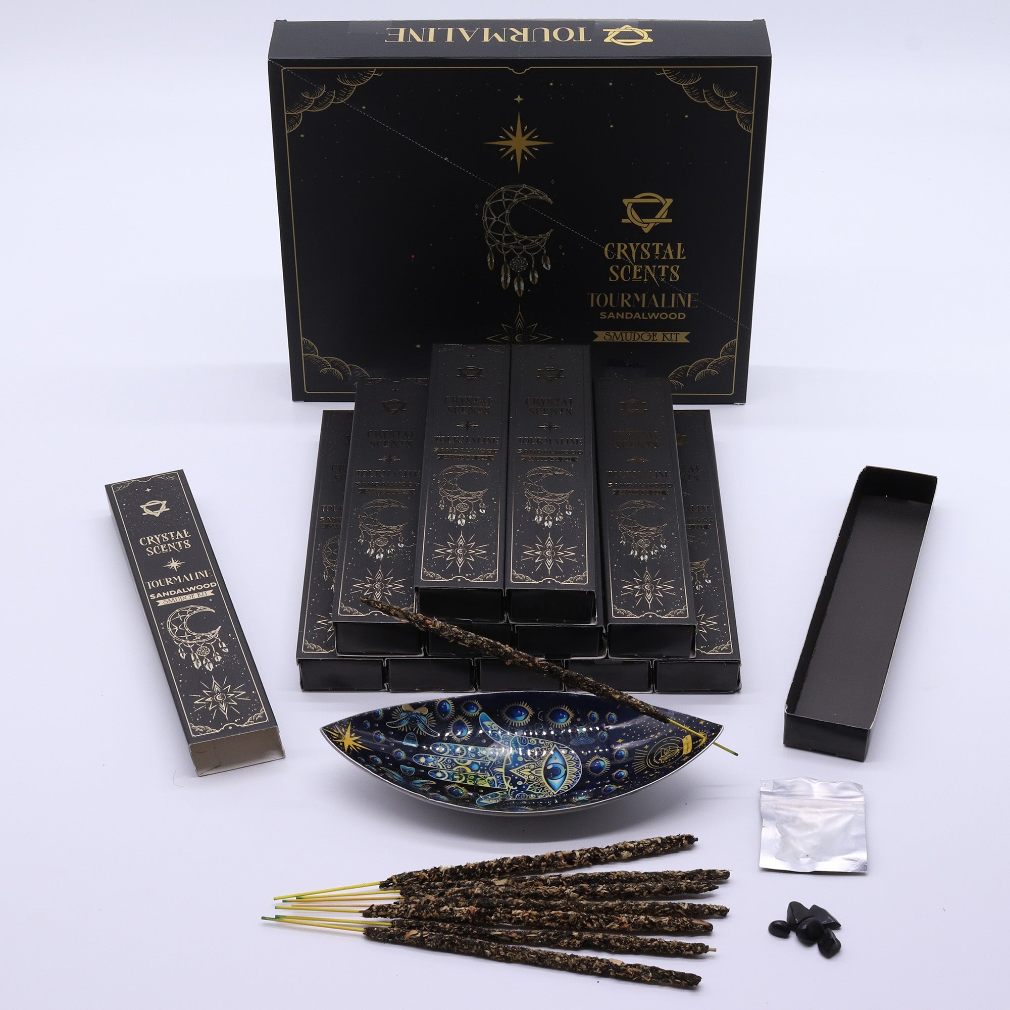 Turmaliini & Santelipuu – Smudge-suitsukesetti