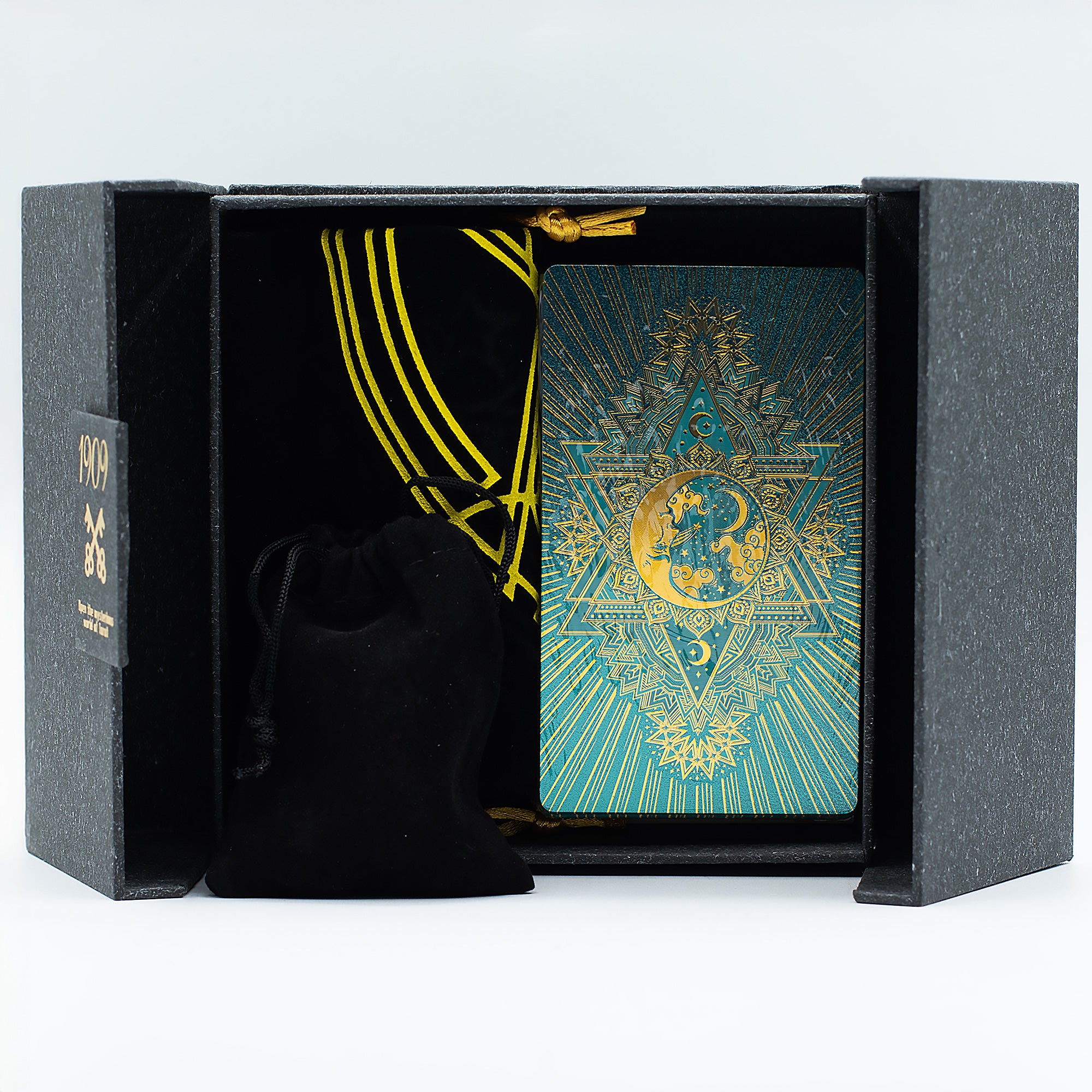 Gold & Turqoice Foil Tarot Card Gift Box Set - with booklet