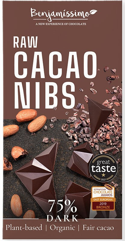 Benjamissimo Tumma suklaa 75% kaakaonibs,  60g