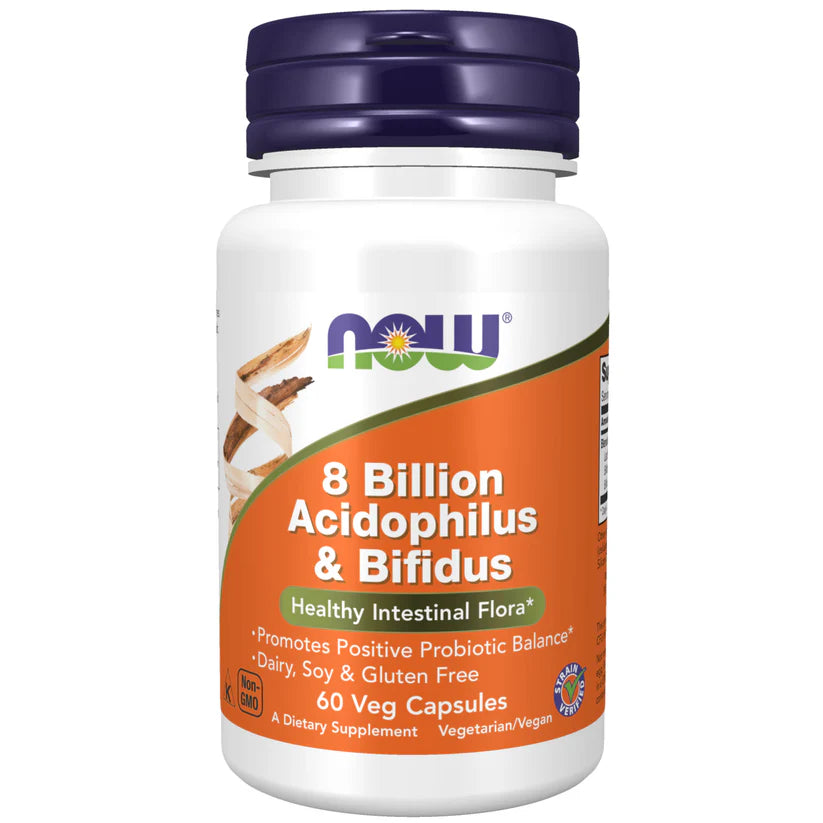 8 miljarder Acidophilus & Bifidus 60 kapslar