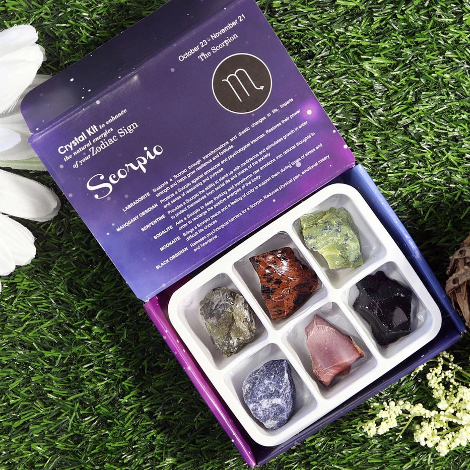 Crystal Kit Scorpio, Horoskooppikivet Skorpioni