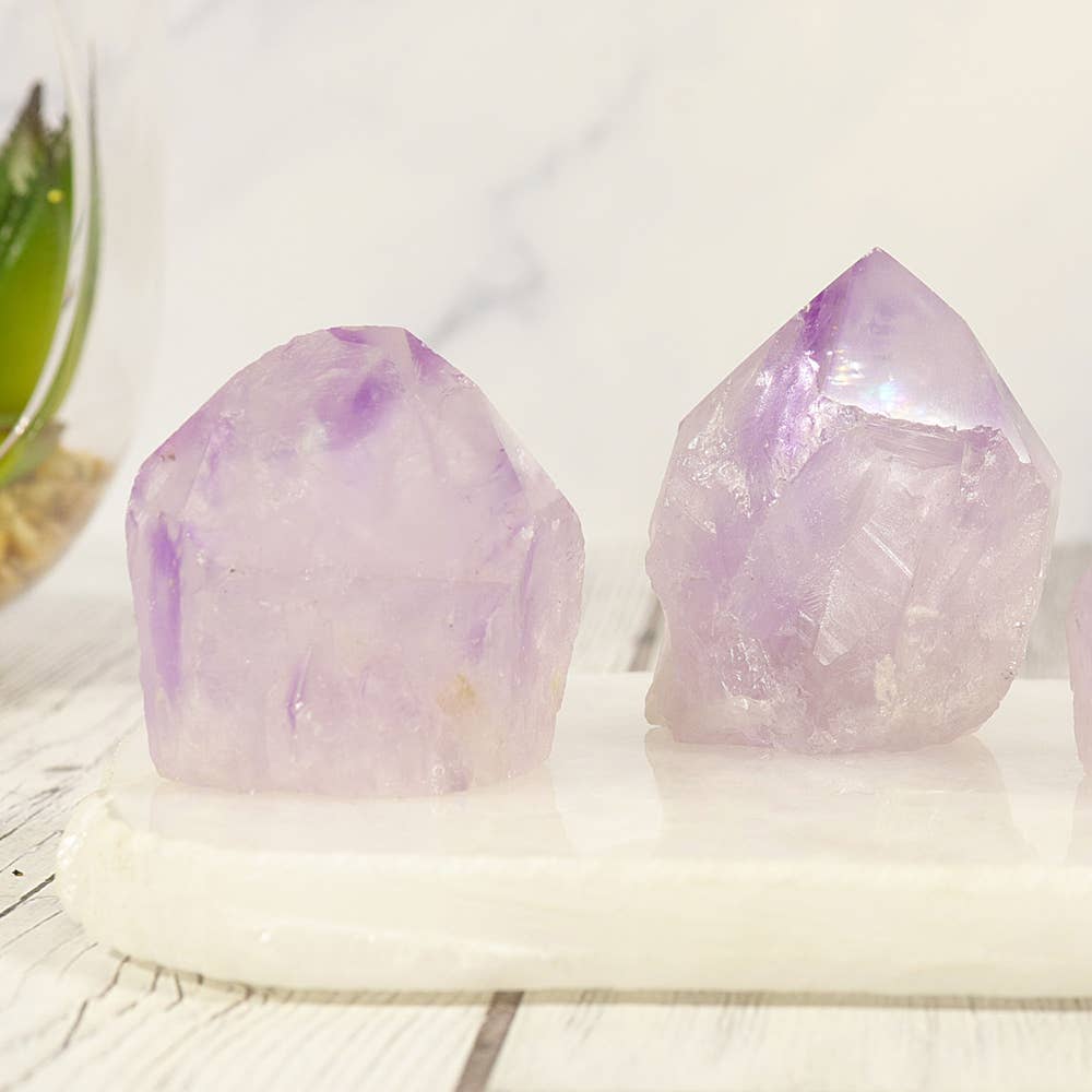Rose De France Amethyst Points | Rose De France Crystal