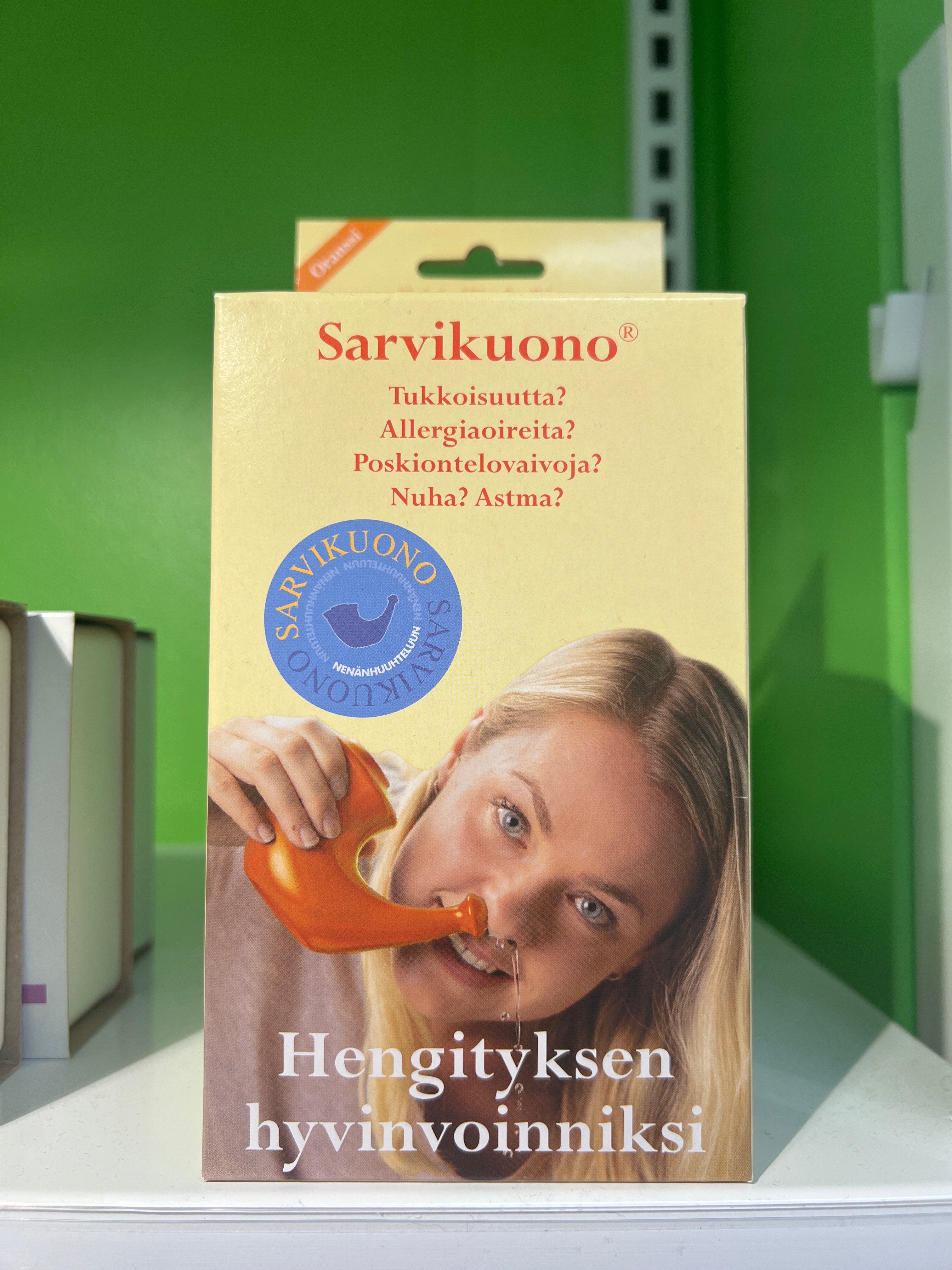 Sarvikuono nenähuuhtelukannu Oranssi