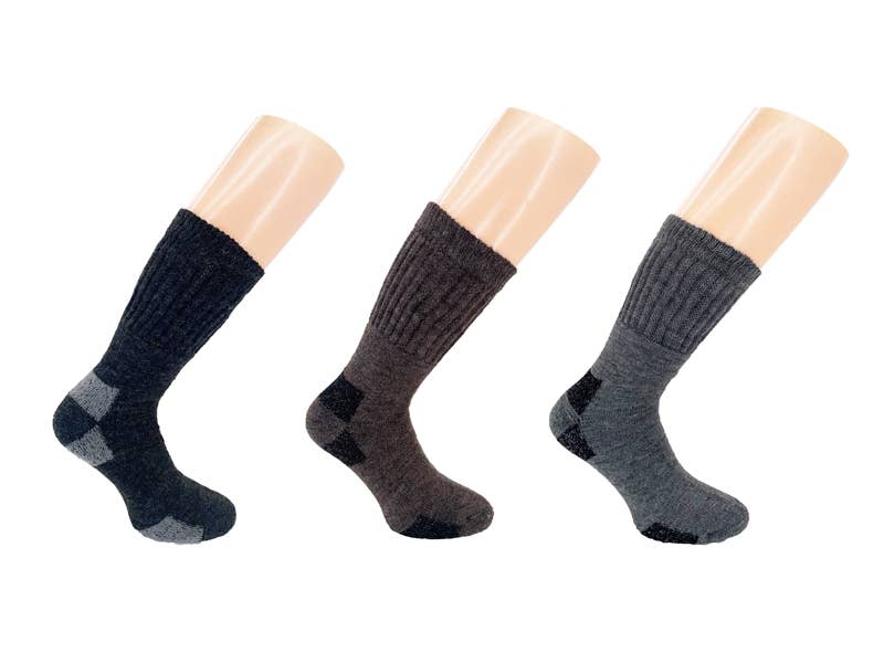 Alpakkasukat, paksut - 3 paria