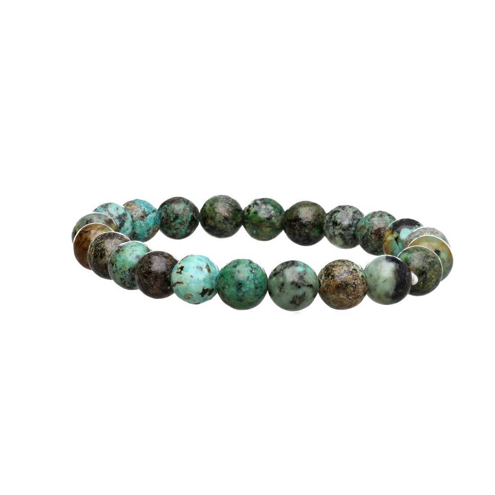 African Turquoise Bracelet 8mm